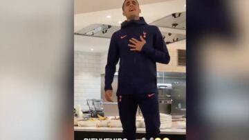 Tottenham: Reguilón sings Nyno Vargas' 'Soy yo' in Spurs initiation