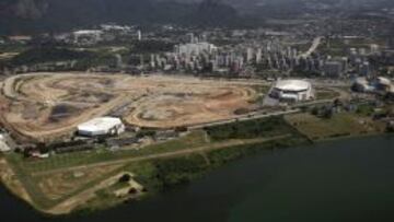 Vista aérea del estado de las obras del corazón de los Juegos de Río.