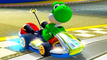 Yoshi en Mario Kart 8 Deluxe.