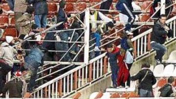 <b>ORIGEN. </b>Los incidentes en el partido de Copa, motivo de la protesta.