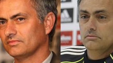 <b>DEL DEBUT A AYER. </b>Así era Mourinho en junio y así es hoy.