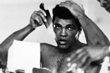 Muhammad Ali, el 19 de octubre, días antes del combate.