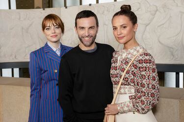 VIPs en el desfile de Louis Vuitton en la Semana de la Moda de París.