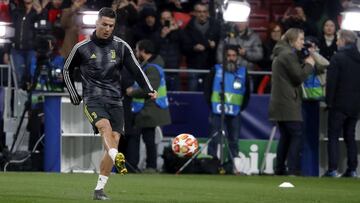 Cristiano, antes del Atl&eacute;tico-Juventus.