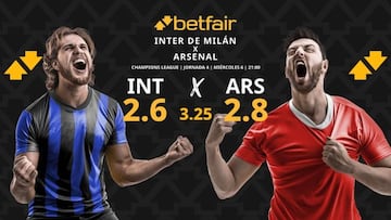 Inter de Milán vs. Arsenal: horario, dónde ver, pronósticos y clasificación