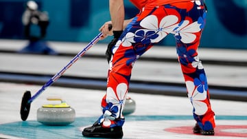 En los Juegos Olímpicos de Invierno, el equipo de Noruega utilizó dos diseños que incluían flores, pero este es el mejor de ambos. Las flores son bastante grandes y cubren por completo el pantalón, por lo cual sus detalles sobresalen.