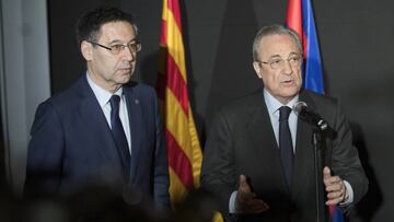 04/12/18 Barcelona
Espai Memorial por Josep Lluis Nuñez
Florentino Perez y Josep Maria Bartomeu (Presidente FC Barcelona)