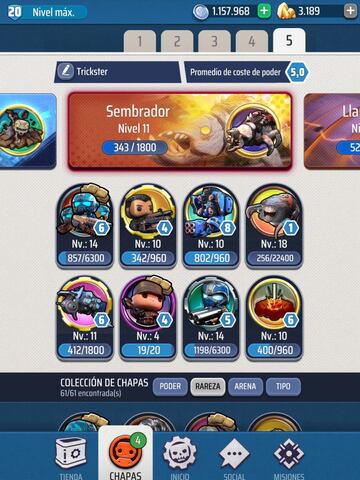 En Gears POP! nos creamos un equipo de ocho unidades distintas y una habilidad definitiva