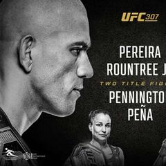 UFC 307: horario, cómo y dónde ver en España el Pereira vs Rountree Jr en TV y streaming online