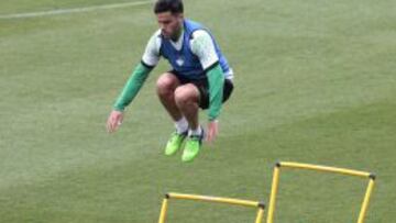 Bruno, durante un entrenamiento.