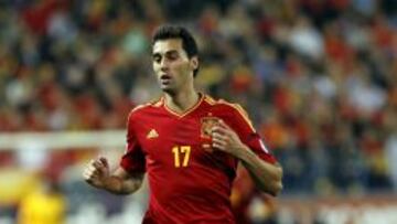 Arbeloa durante el partido de clasificación para el Mundial entre España y Francia el 16 de octubre.