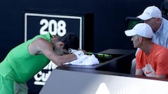 La agonía de Alcaraz, en imágenes: así sufrió ante Zverev