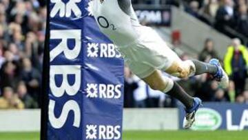 <b>EN PLANCHA. </b>Chris Ashton, en uno de sus cuatro ensayos.