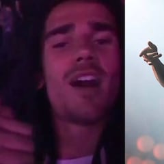 Griezmann celebra la victoria del Atlético con Drake