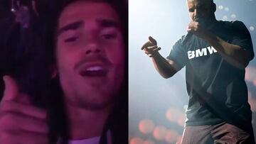 Antoine Griezmann acudi&oacute; a Par&iacute;s al concierto de Drake.