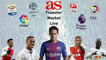 Transfer market live online: Sunday 6 August 2017