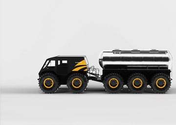 La ¨²ltima utilidad para la que se ha pensado The Ark es para ser un cami¨®n cisterna. Con capacidad para transportar 3.400 kilos de peso.