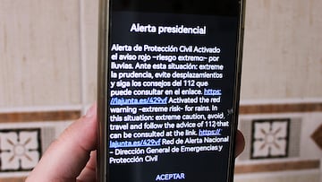 mensaje telefono movil aviso alerta proteccion civil