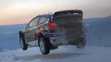 Mikko Hirvonen está a un paso de reeditar su triunfo en el Rally de Suecia.