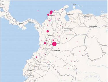 Mapa de casos y muertes por coronavirus por departamentos en Colombia: hoy, 27 de julio