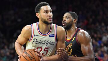 Ben Simmons, durante un partido de la NBA de los Philadelphia Sixers