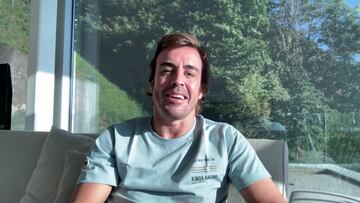 Fernando Alonso en la presentación de Amazon Prime Video.