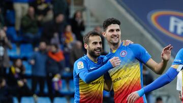 Christos celebra un gol.
