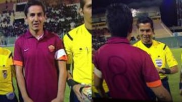 Club boliviano usó camiseta de la Roma y números dibujados