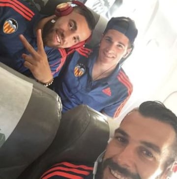 Los futbolistas en las concentraciones