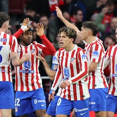 El rondo del 3-0 del Atleti: 16 pases, 11 jugadores y gol de Lookman