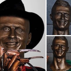 La red se burla sin piedad del busto de Cristiano