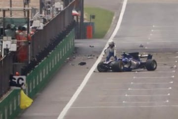 El accidente de Antonio Giovinazzi en imágenes