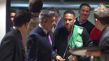 Así fue la llegada de Neymar con la camiseta de Chapecoense