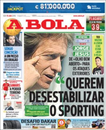 Portadas de la prensa mundial