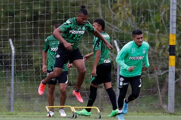 Imágenes del entrenamiento de Atlético Nacional de cara al partido frente a Junior de Barranquilla por los cuartos de final de la Copa BetPlay.