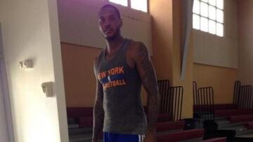 Carmelo emula a LeBron y muestra su pérdida de peso