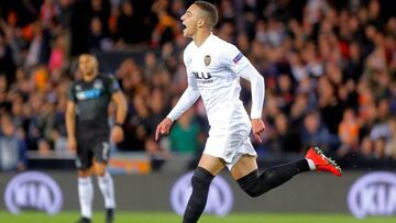 Rodrigo celebra su gol ante el Krasnodar