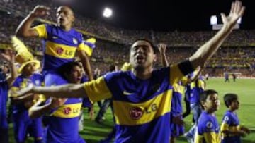 Riquelme, ídolo en Boca.