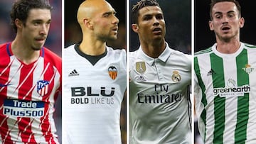 Vrsaljko, Zaza, Cristiano Ronaldo y Fabi&aacute;n, exjugadores de LaLiga