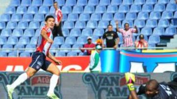 Ovelar hizo el 1-0 para Junior.