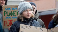 FILE PHOTO: Climate activist Greta Thunberg takes part in a protest on the last day of the World Economic Forum (WEF) in Davos, Switzerland January 20, 2023. REUTERS/Arnd Wiegmann/File Photo