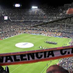 La afición del Valencia se mantiene fiel