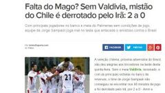 Prensa internacional analiza derrota de Chile: ¿Faltó el Mago?