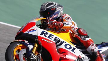 Marc Márquez con la Honda.