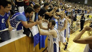 El Lucentum Alicante, durante un partido