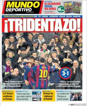 Portadas de la prensa deportiva