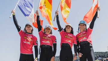 Nia Suardíaz y Mar de Arce en el Mondial du Vent, Leucate (Francia)