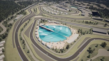 Circuitos de carreras Tilke con lagunas de surf Wavegarden