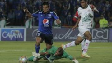 David Macalister Silva, protagonista de la goleada 4-1 de Millonarios sobre Cortuluá