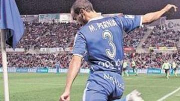 <b>BAJO LA LUPA. </b>El Coliséum examinará hoy a Pernía, que el año que viene jugará en el Atlético.